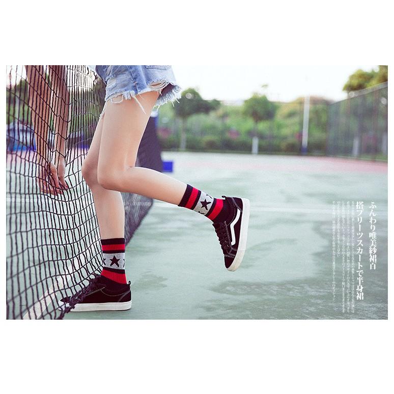 Tất cổ cao sọc ngôi sao cá tính, cực chất