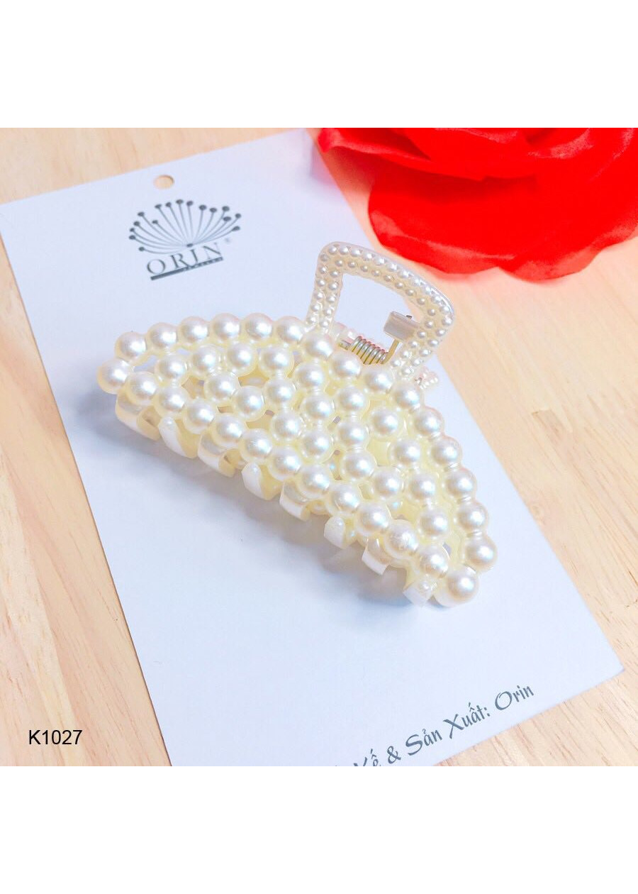 Kẹp gắp đính ngọc cực xinh phong cách Hàn