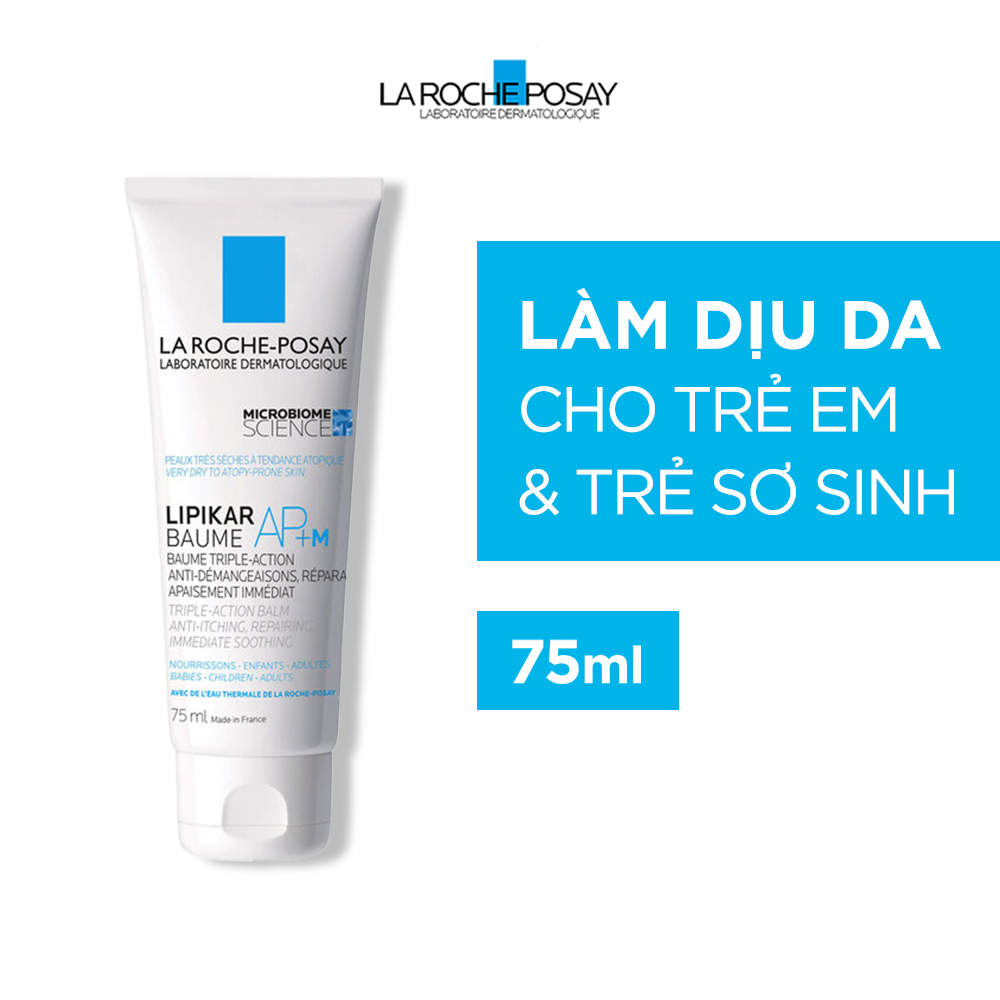 Kem dưỡng làm dịu da cho trẻ em &amp; trẻ sơ sinh La Roche-Posay Lipikar Baume Apbiome+ 75ml