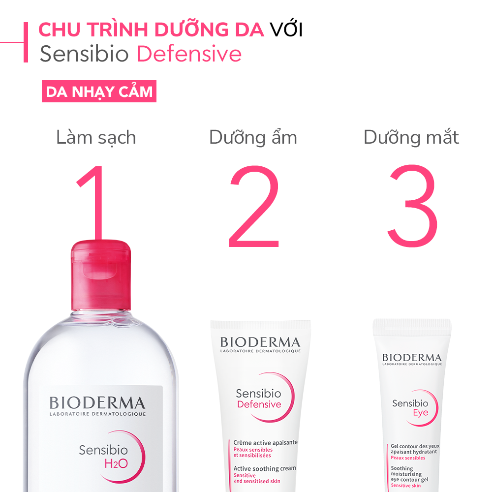 Kem dưỡng ẩm và làm dịu da, dành cho da nhạy cảm Bioderma Sensibio Defensive 40ml