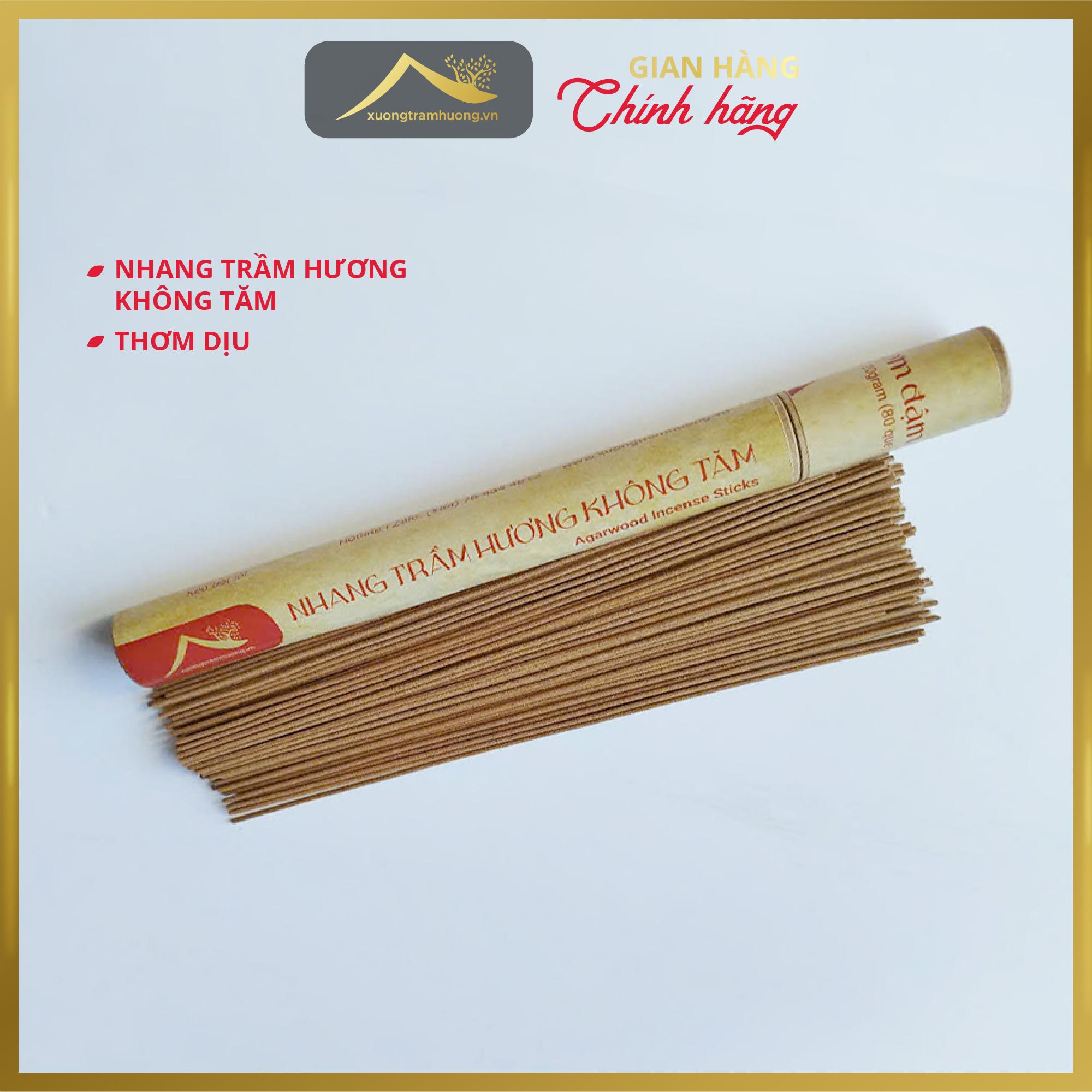 Nhang Trầm Hương Không Tăm Sạch Nguyên Chất Xưởng Trầm Hương Thơm Đậm Ít Khói Xông Nhà