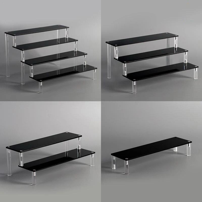 Kệ mica trưng bày nhiều tầng 20x8x5cm mỗi tầng - nhiều kích thước - nhiều màu - Trắng sữa