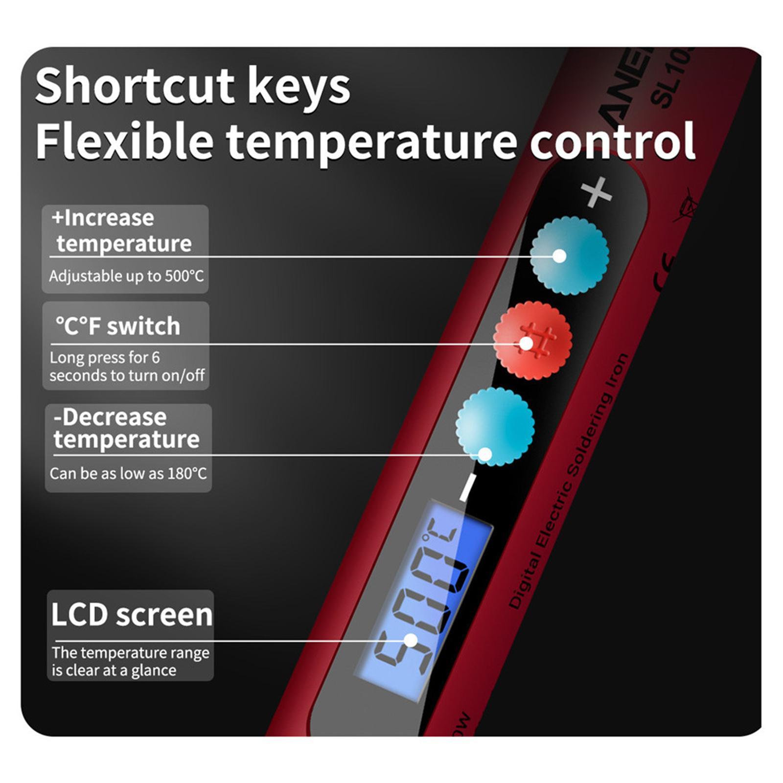 60W Temperature Adjustable Electric Soldering Iron Weld Tin Welding Pen