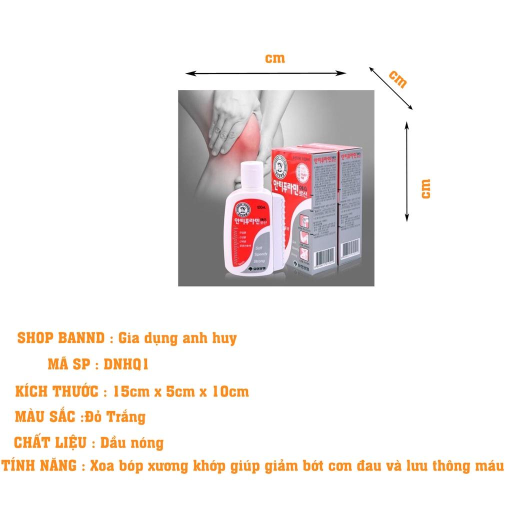 Dầu nóng xoa bóp hàn quốc giúp xoa dịu các cơn đau hiệu quả