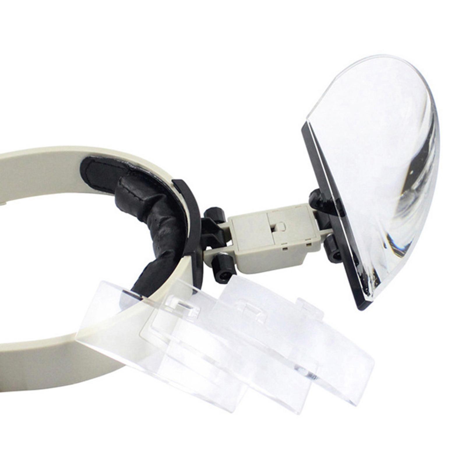Head Mounted   LED Illuminated Optical Lens for Reading Watch Repair