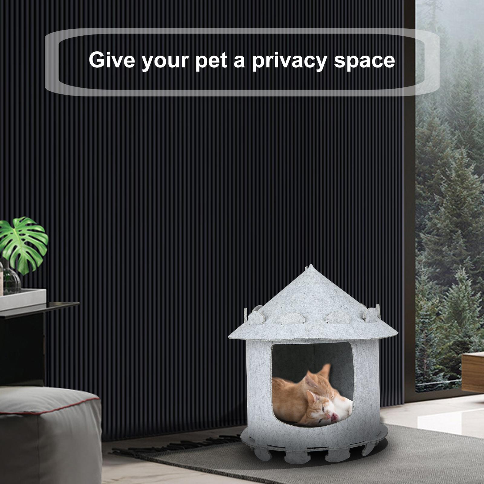 Giường cho mèo với đệm có thể tháo rời, phù hợp với mèo bé hơn 7.5kg