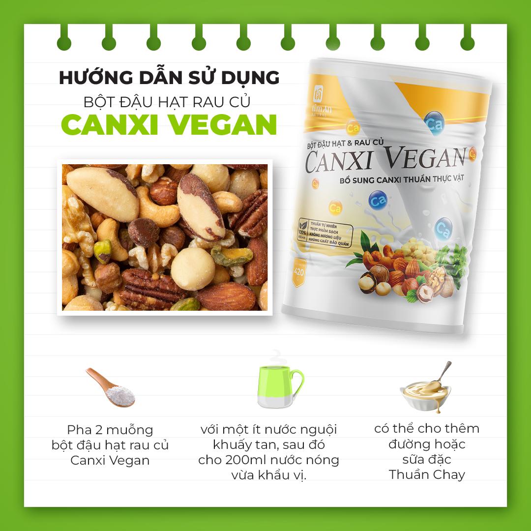 BỘT CANXI VEGAN BỔ SUNG CANXI DÀNH CHO NGƯỜI LOÃNG XƯƠNG (420g)