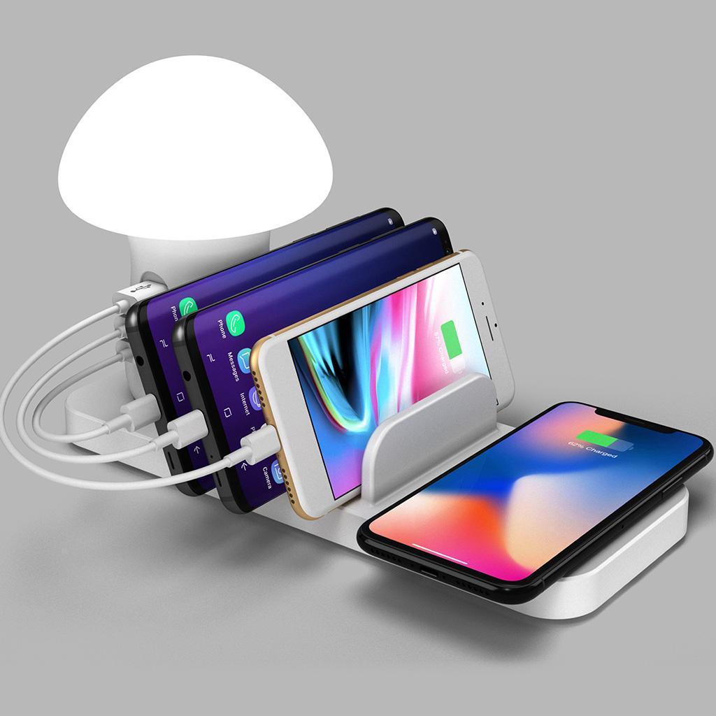 3 USB Multi Port Charger Quick Charging Station Dock -White EU