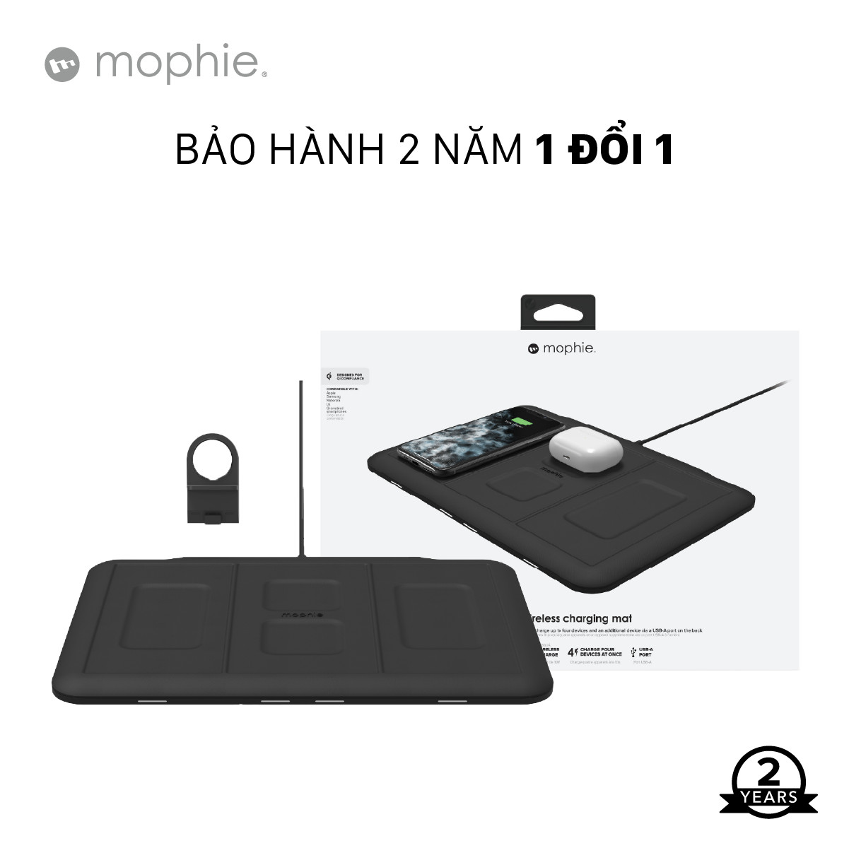 Hình ảnh Đế sạc không dây Mophie 4in1 - Hàng chính hãng