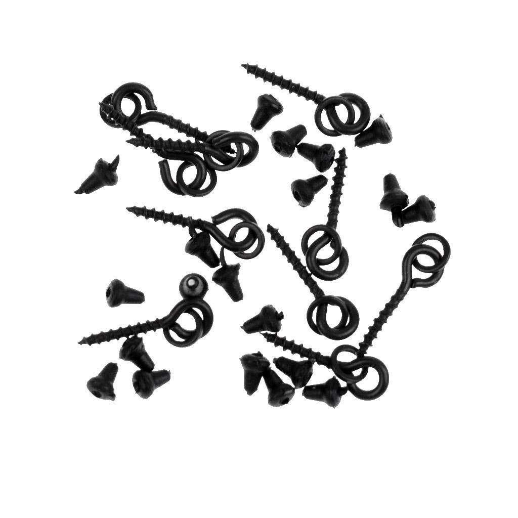 40Pcs Hook Stops Beads Carp Chod Rigs Threaded Boilie & 20pcs Bait Screws