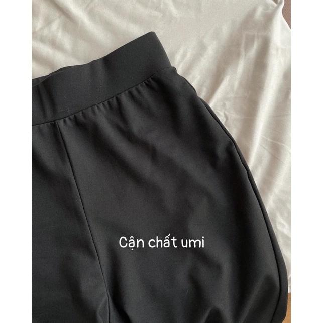 Quần legging loe chất umi hàn