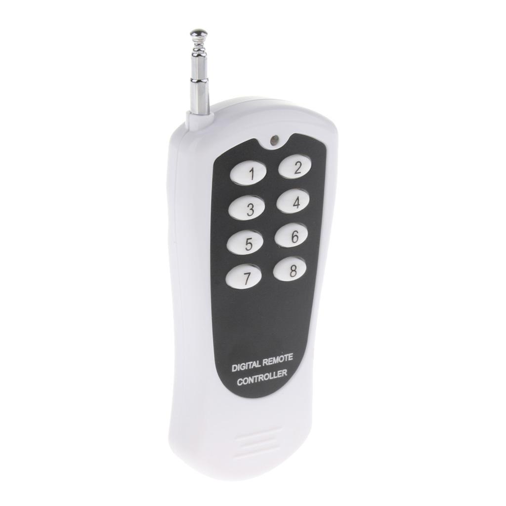 2pcs DC12V 1000m Long Range 8-Channel Wireless Remote Controller Transmitter