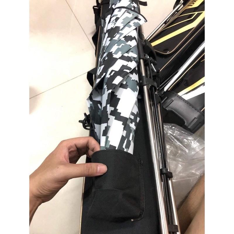 Bao đựng cần câu cứng 1m25 * 16x14 có chân chống túi siêu bền giá rẻ y hình