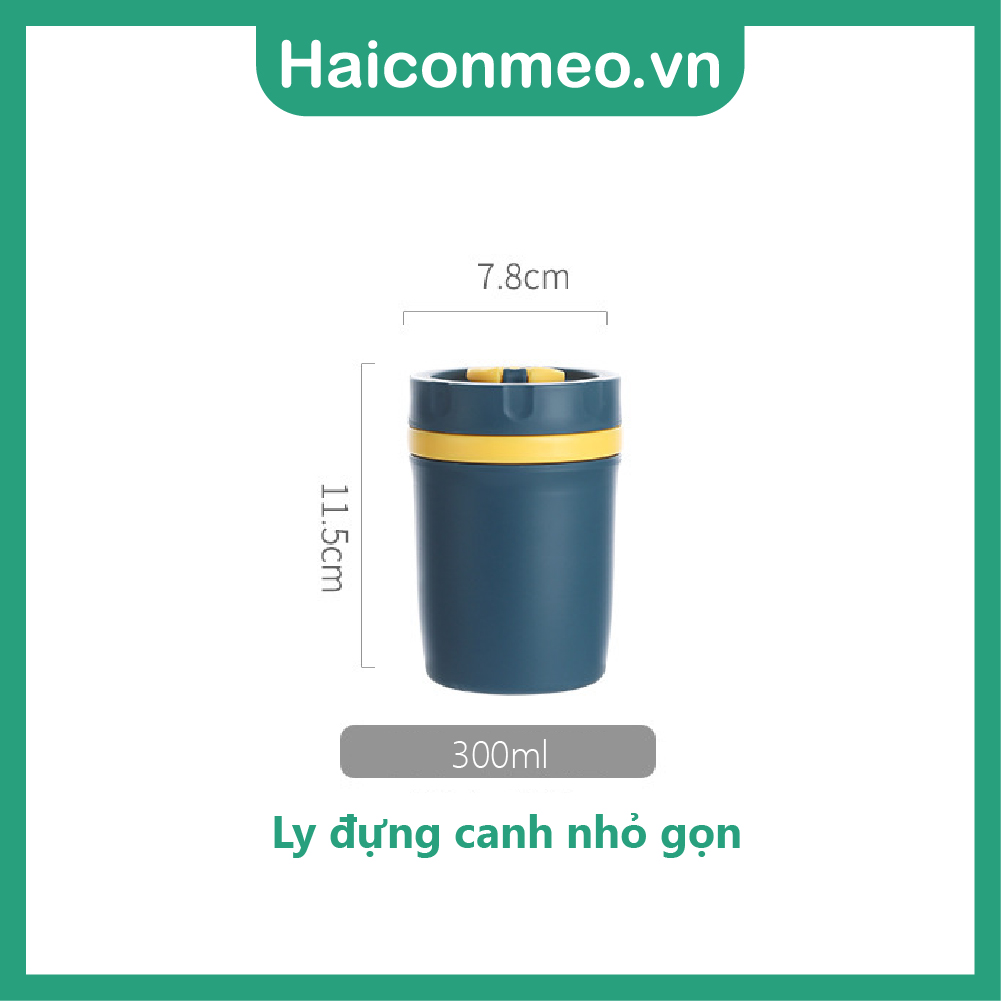 Tặng sticker Hộp Cơm LUNCH BOX Nhựa Dẻo PP Có 2 Ngăn Và Nắp Kèm Đũa Muỗng 1100ml