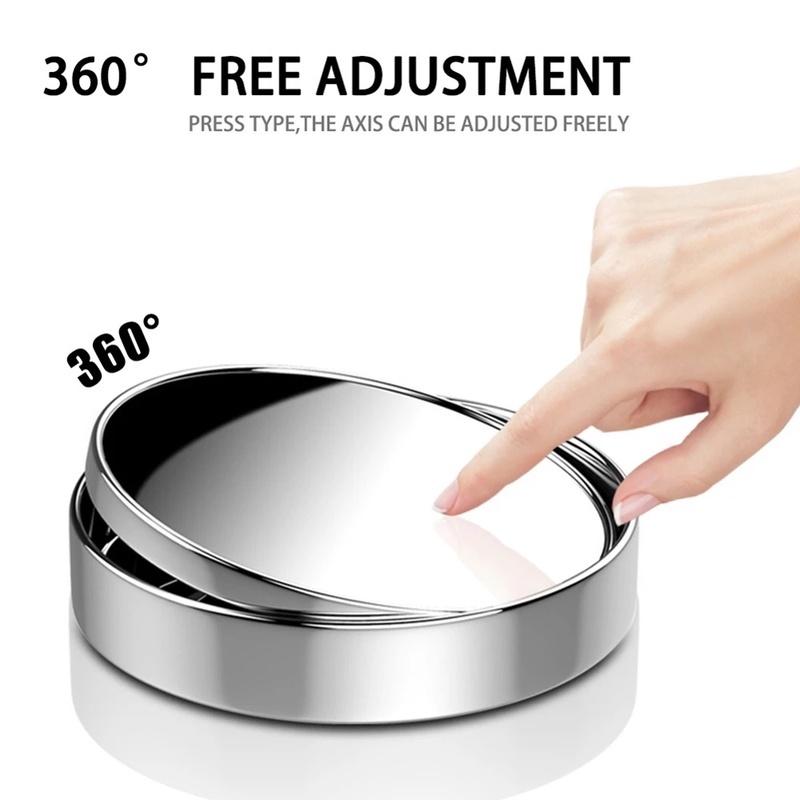Gương chiếu hậu soi điểm mù hình tròn góc nhìn rộng xoay 360 độ dành cho xe hơi