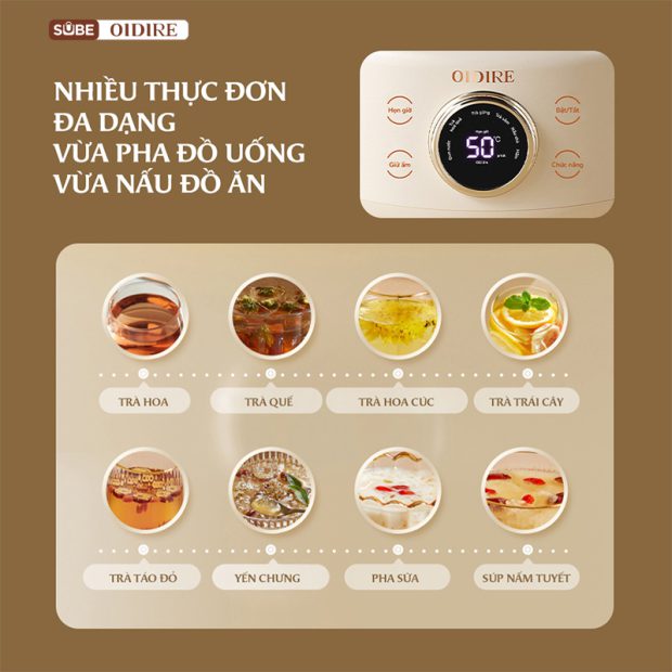 Bình pha trà OIDIRE 1L ODI05A 530W - Hàng chính hãng