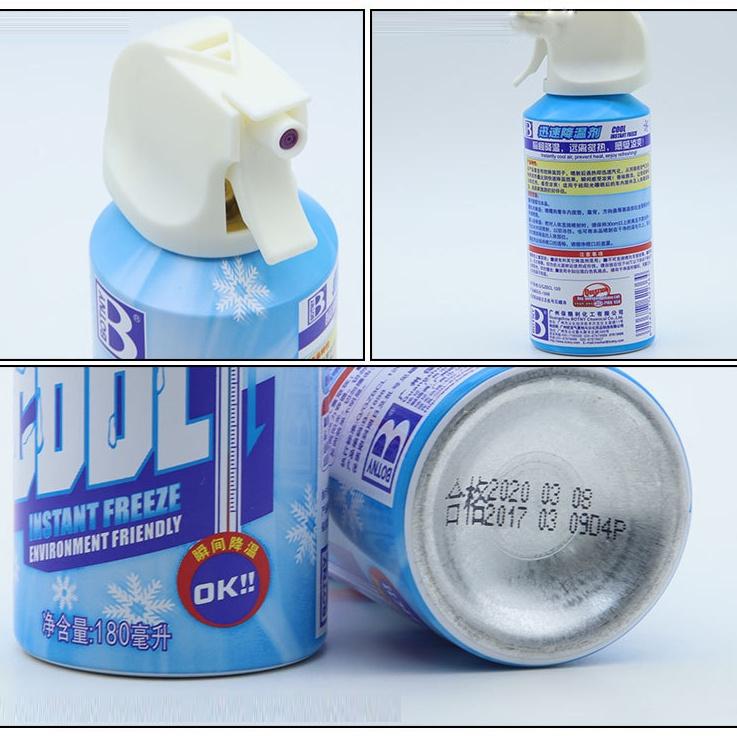 Bình xịt làm lạnh tức thời ô tô xe máy Instant Freeze Cool 180ml - 300ml - Làm lạnh nhanh, khử mùi hiệu quả