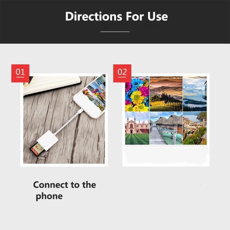 Đầu Đọc Thẻ Nhớ Chuyển Đổi USB Sang SD Card DSLR Cho Điện Thoại Và Máy Tính Bảng