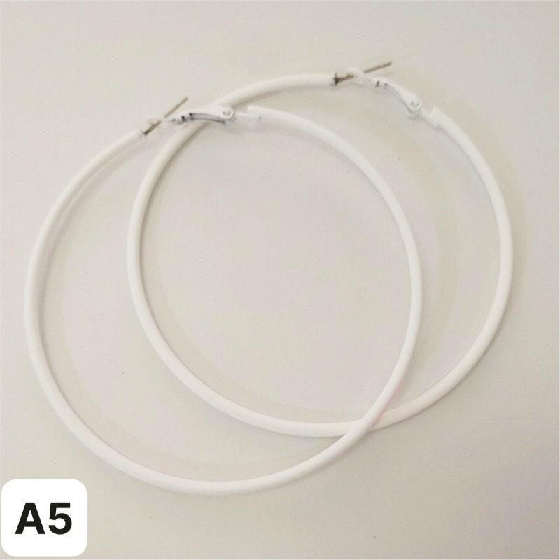 Bông tai Khoen tròn màu 7cm nữ BTBZ TH211