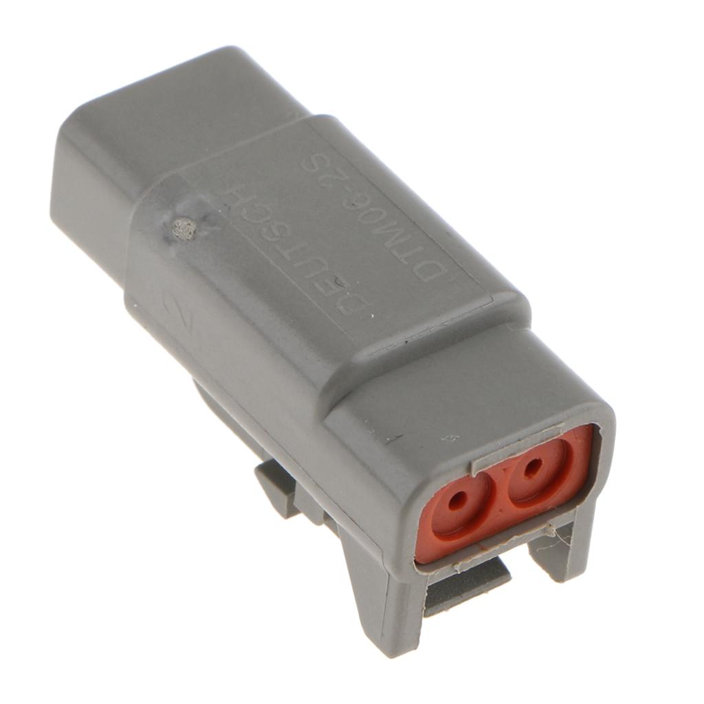 1 Kit 2Pin Way Car Sealed Electrical Wire Connector Plugs and Terminals Kit