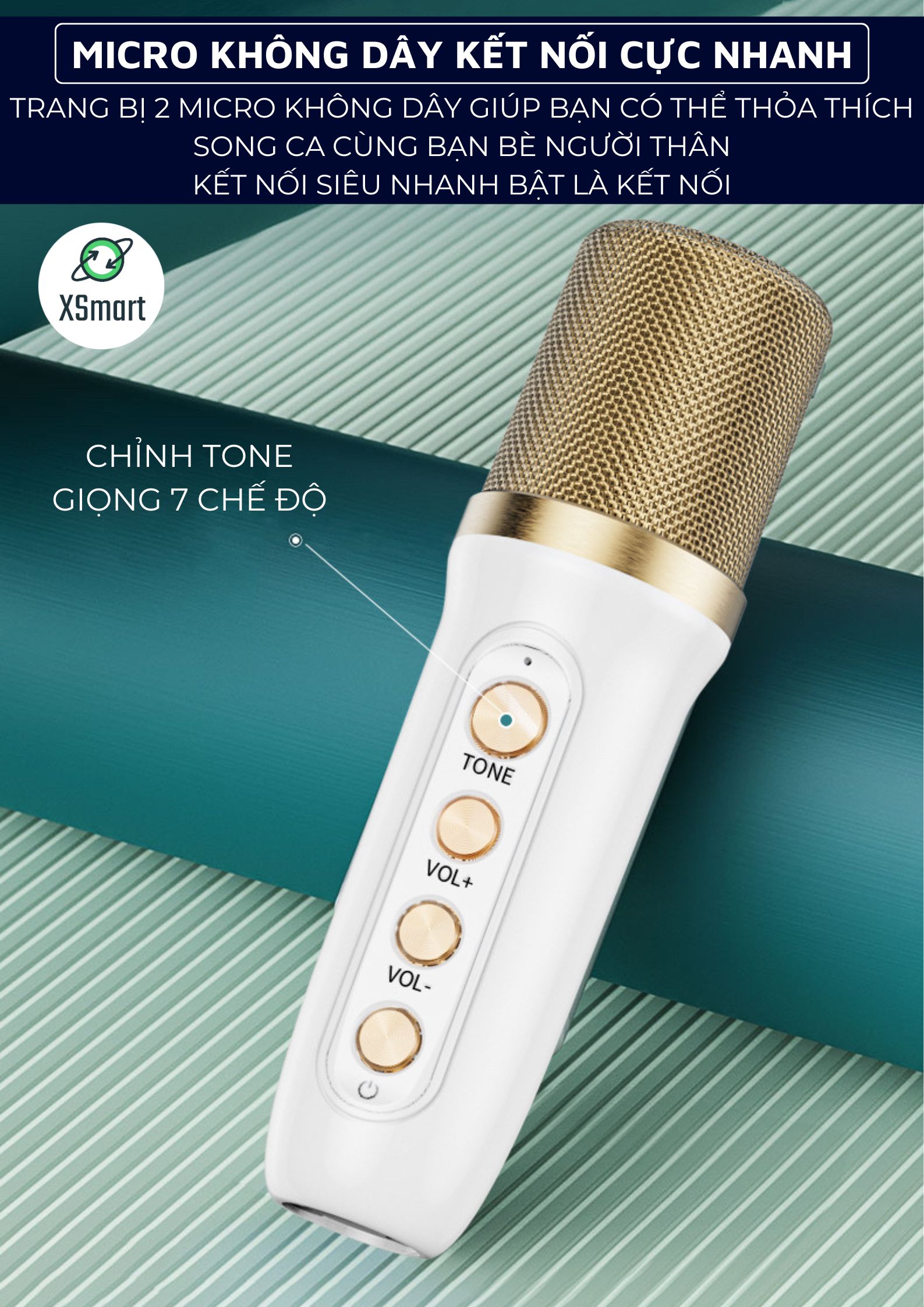 Loa Bluetooth Hát Karaoke Âm Thanh Siêu Hay YS-106BT Chỉnh Giọng Hát Pro-Hàng Chính Hãng