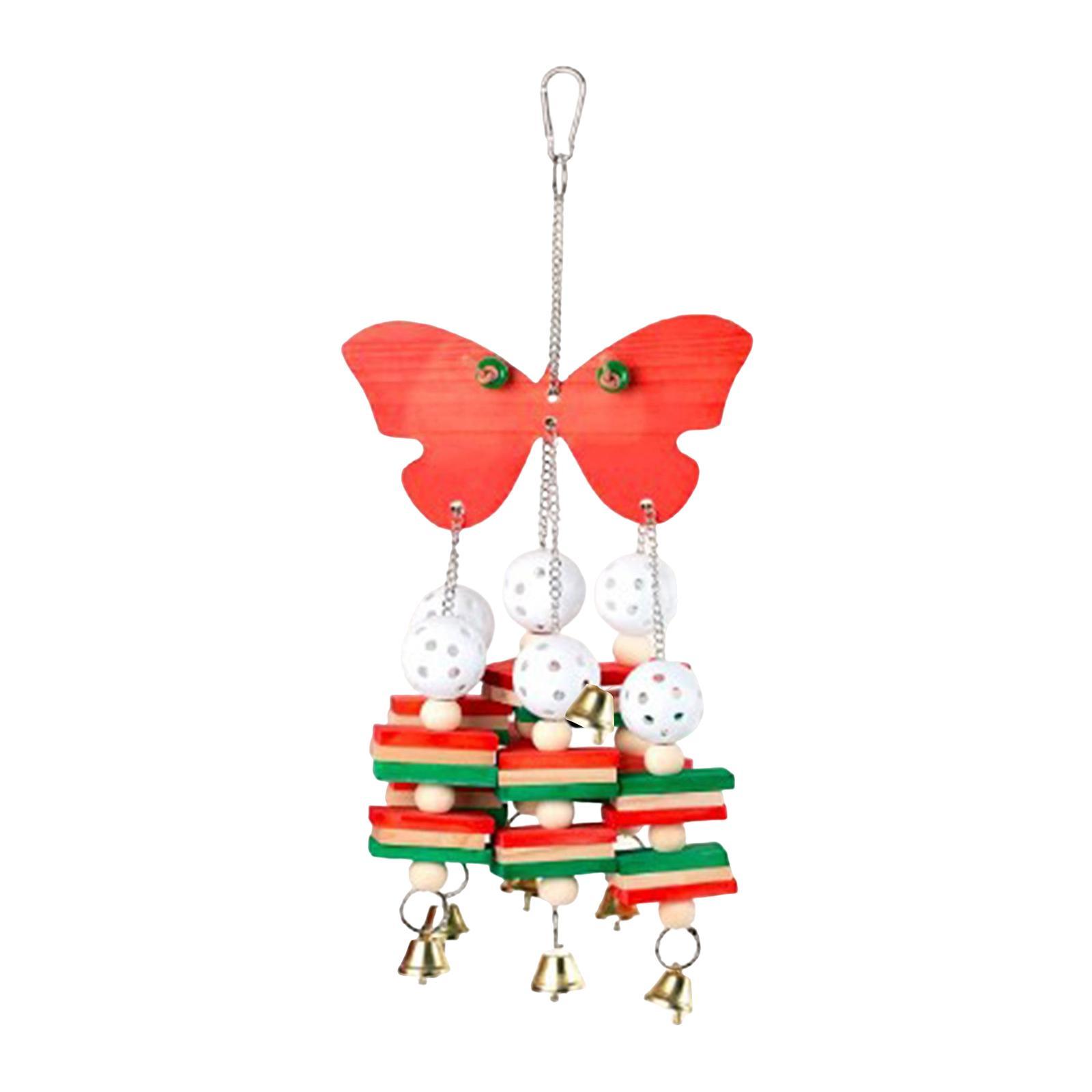 Bird Chewing Toy Parrot Cage Bite Toys Wooden Block Bird Parrot Toys