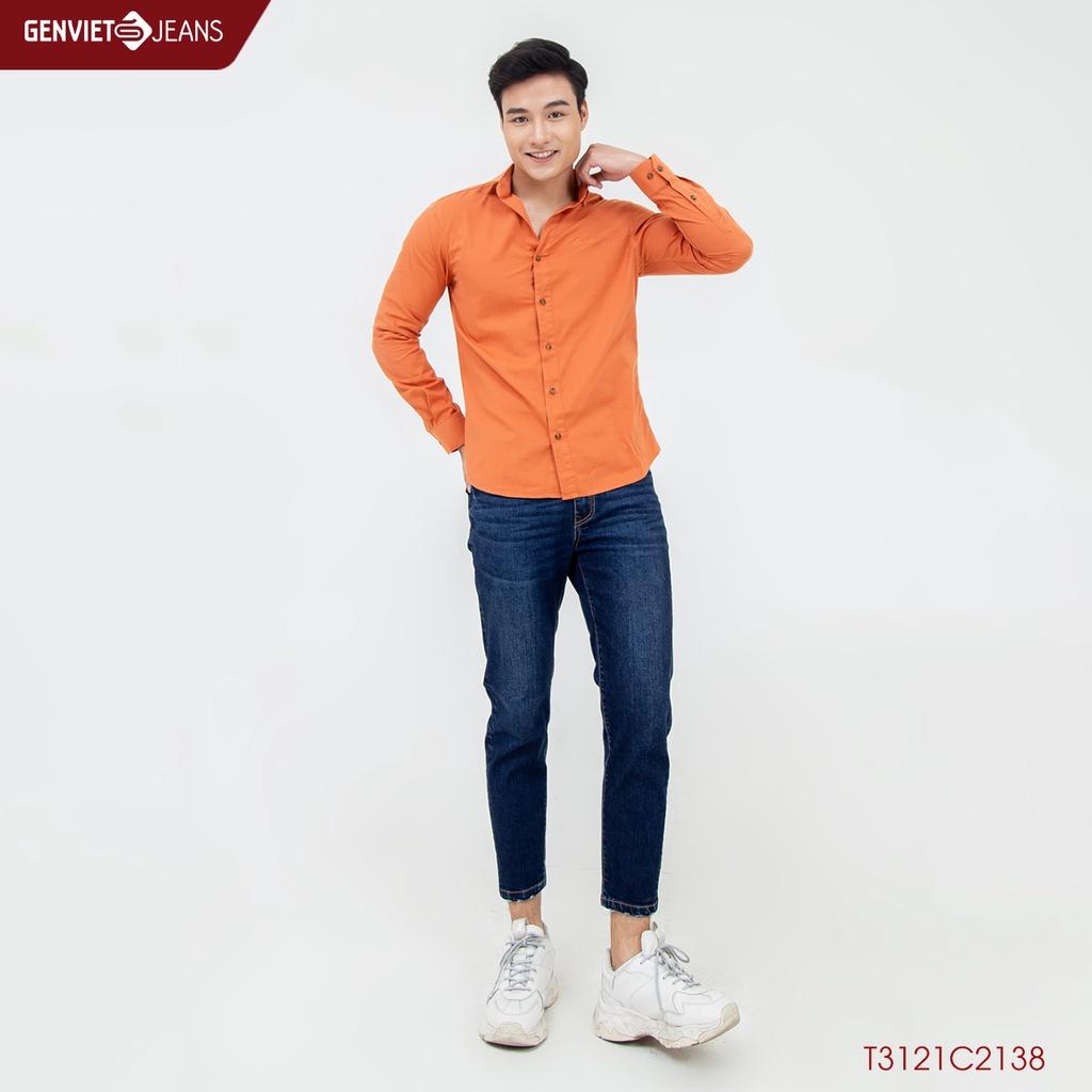 Áo Sơmi Nam Dài Tay GENVIET T3121C2138