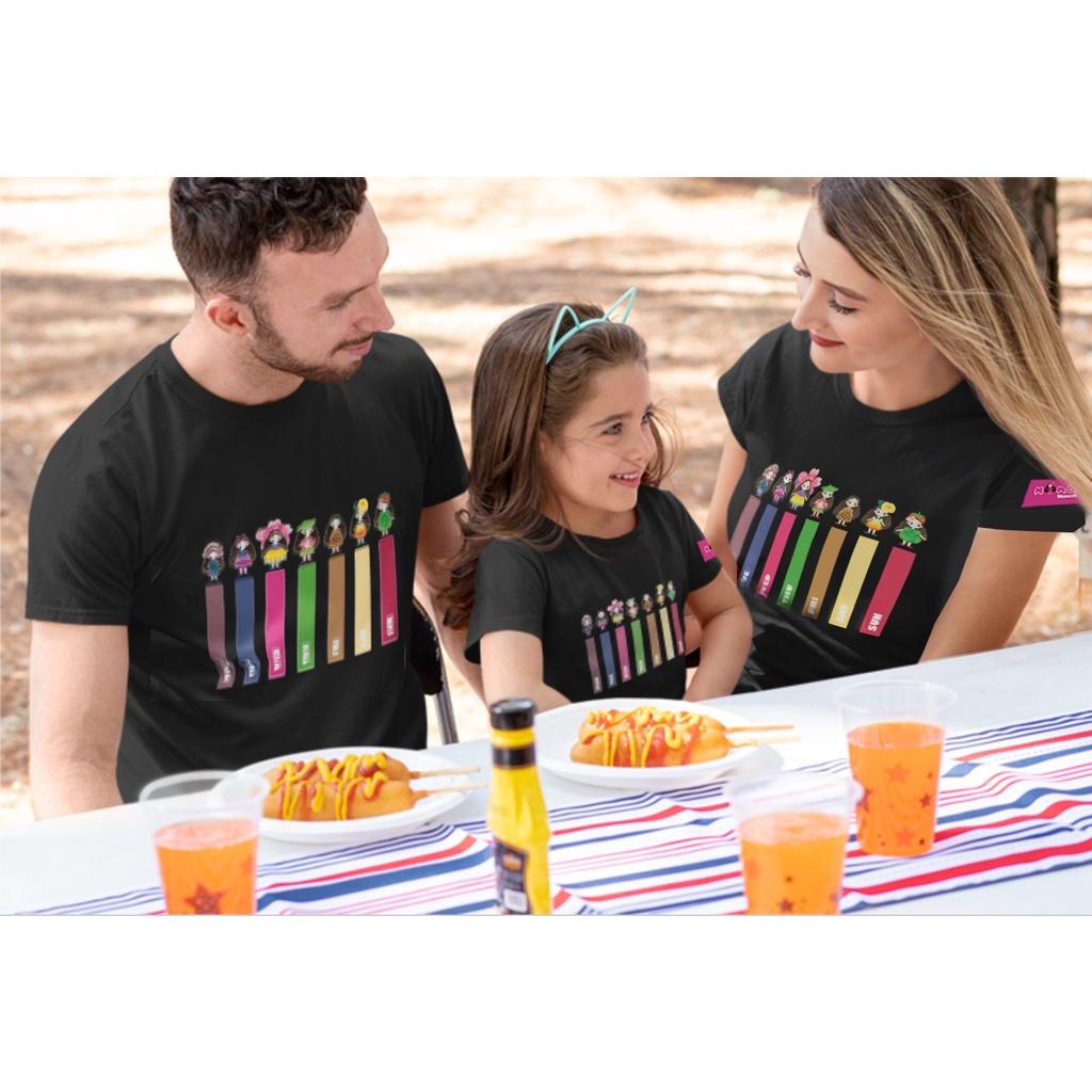 Combo Gia Đình Áo Thun Hana Mascot Full Week - Áo thun Unisex