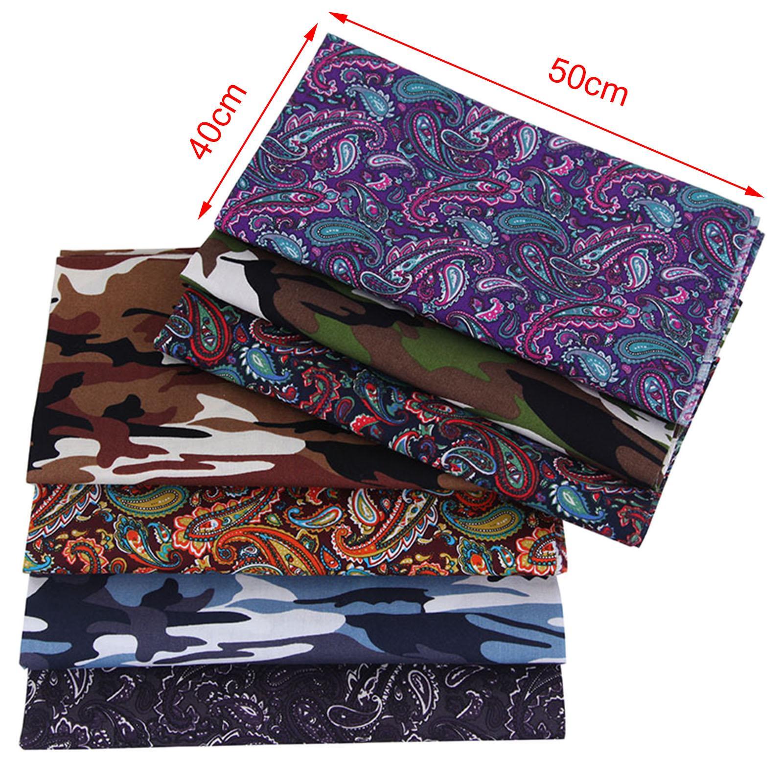 7 Pieces Sewing Fabric Cotton Fabric Handmade Square Fabric for Patchwork