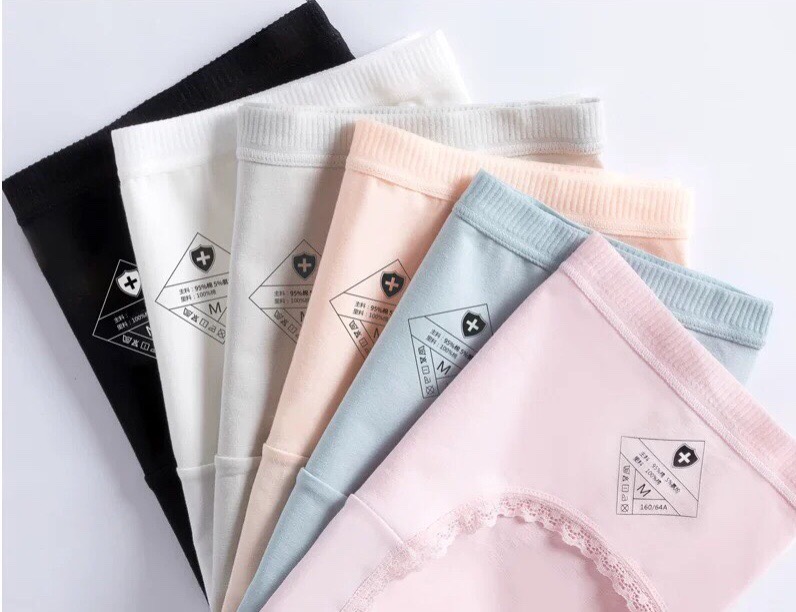 Combo 5 chiếc quần lót thun cotton kháng khuẩn đính nơ siêu xinh fom từ 45-58kg