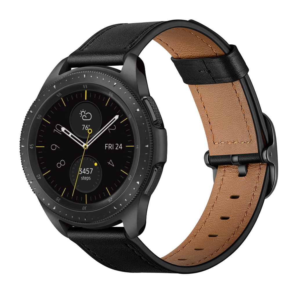 Dây Da Bò Paris Leather cho Galaxy Watch 3 45mm / Galaxy Watch 46 / Huawei Watch GT 2 / Ticwatch Pro (Size 22mm)