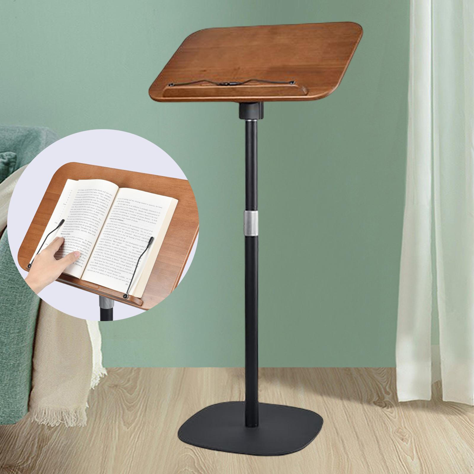 Floor Book Stand Free Standing Cookbook Holder Hands Free Holder for Home Office Kitchen