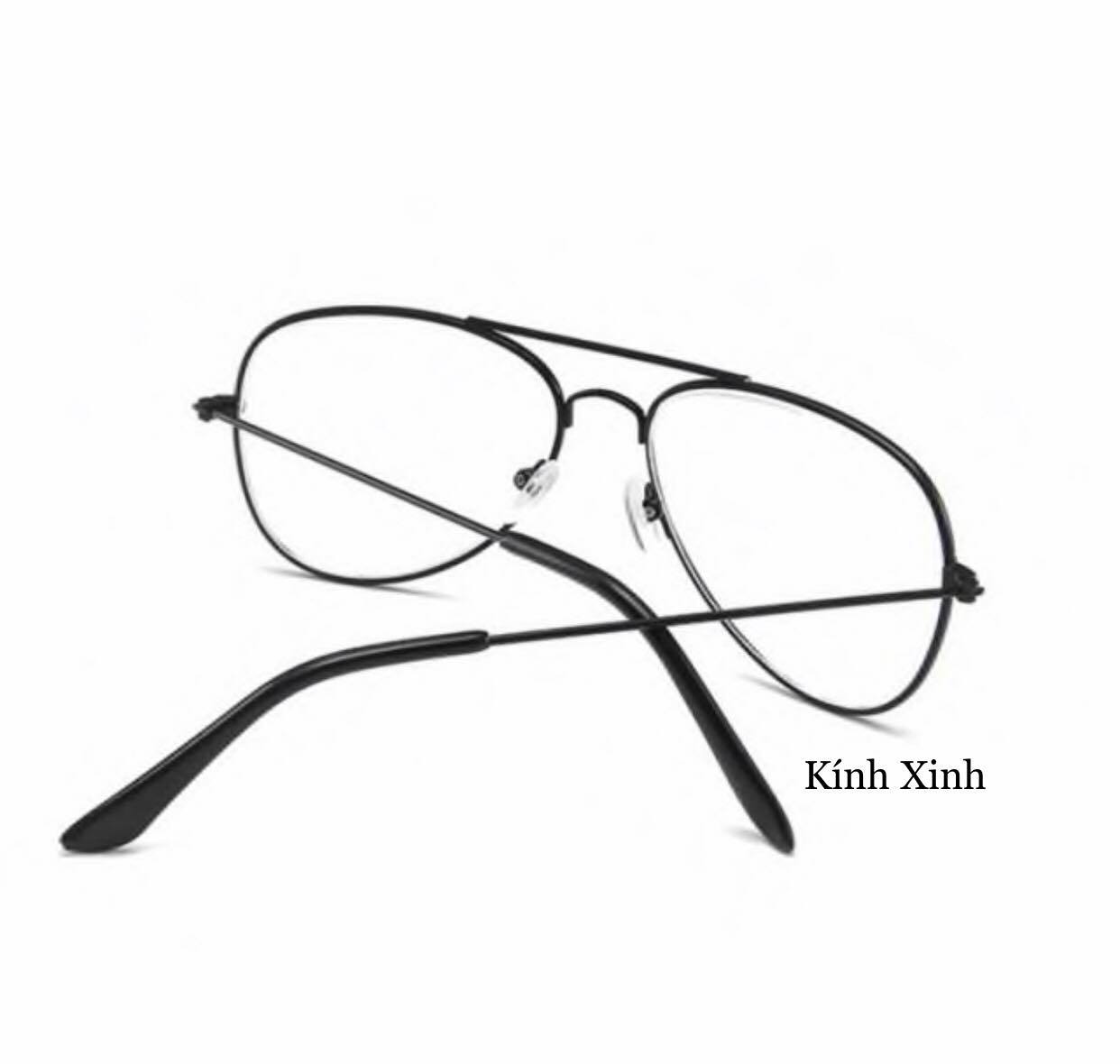 Kính Mát Nam Nữ Mắt Chuồn Thời Trang Gọng Kim Loại Tăm
