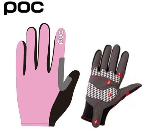 POC Găng Tay Phượt Full Ngón Tay Xe Đạp Cảm Ứng Màn Hình Chống Gió Thể Thao Người Phụ Nữ Găng Gel Miếng Lót Chống Sốc Găng Tay