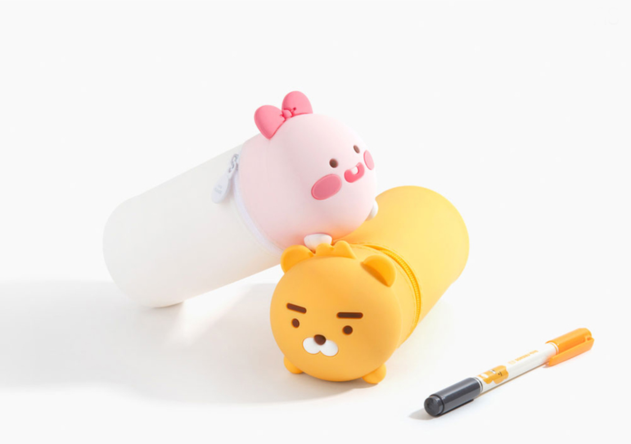 Hộp Đựng Bút Silicon Little Ryan Kakao Friends Chính Hãng