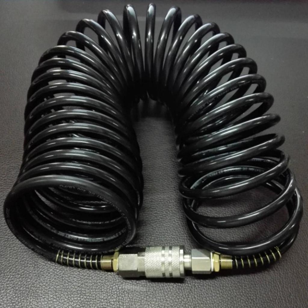 Professional Grade Polyethylene Air Hose with 1/4 inch Industrial Fitting
