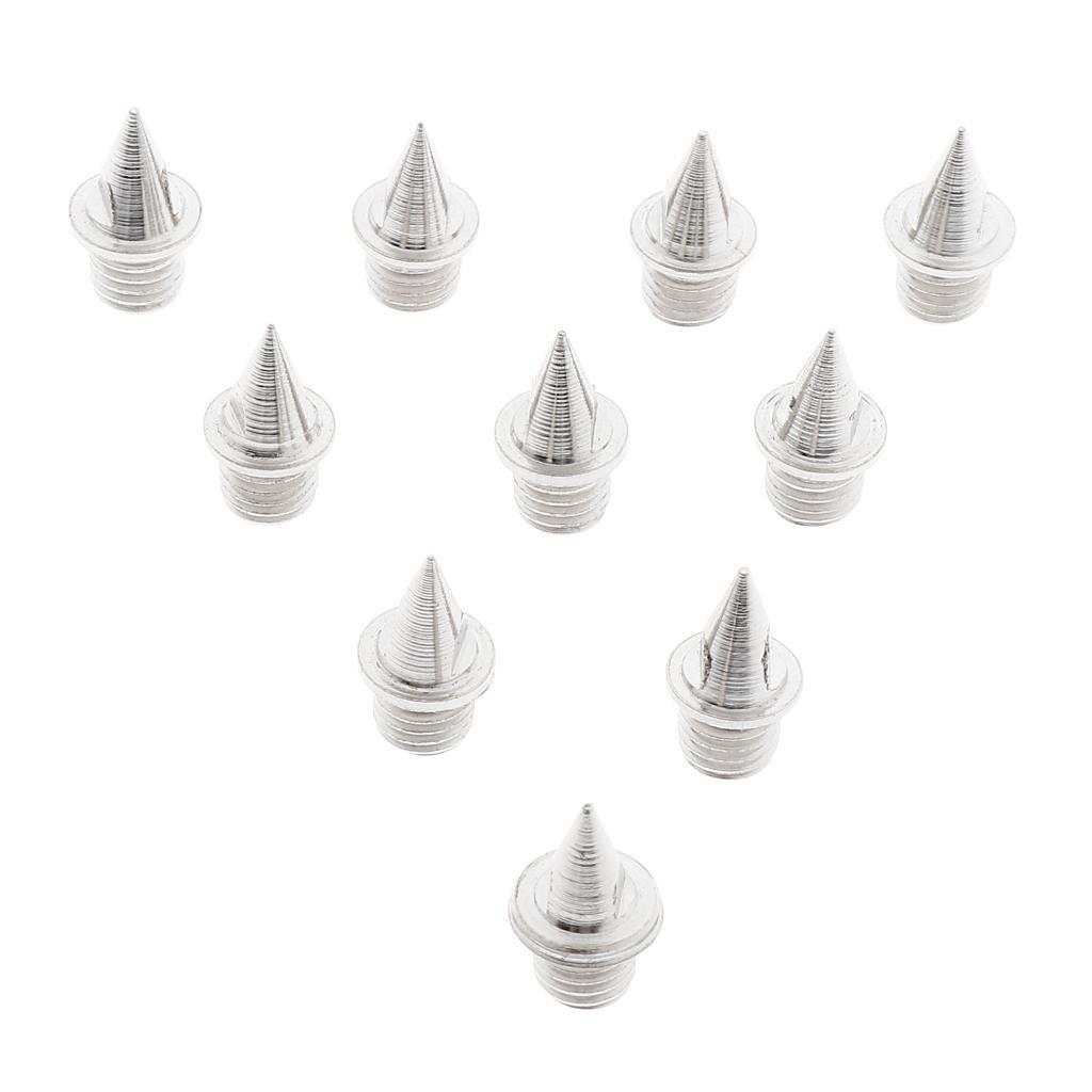 10pcs Carbon Steel Track and Field Pyramid Spikes Replacement with Plastic Spike Removing Wrench