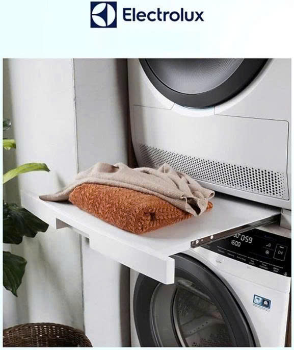 GIÁ ĐỠ GHÉP NỐI MÁY GIẶT VÀ MÁY SẤY ELECTROLUX CÓ KHAY KÉO – HÀNG CHÍNH HÃNG