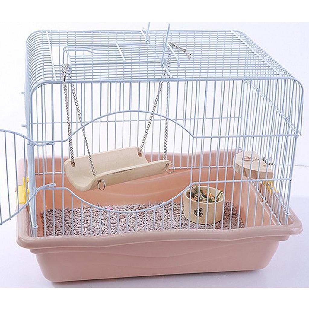 2 Pcs Pet Swing Hammock Hamster Squirrel Small Animal Bamboo Toys