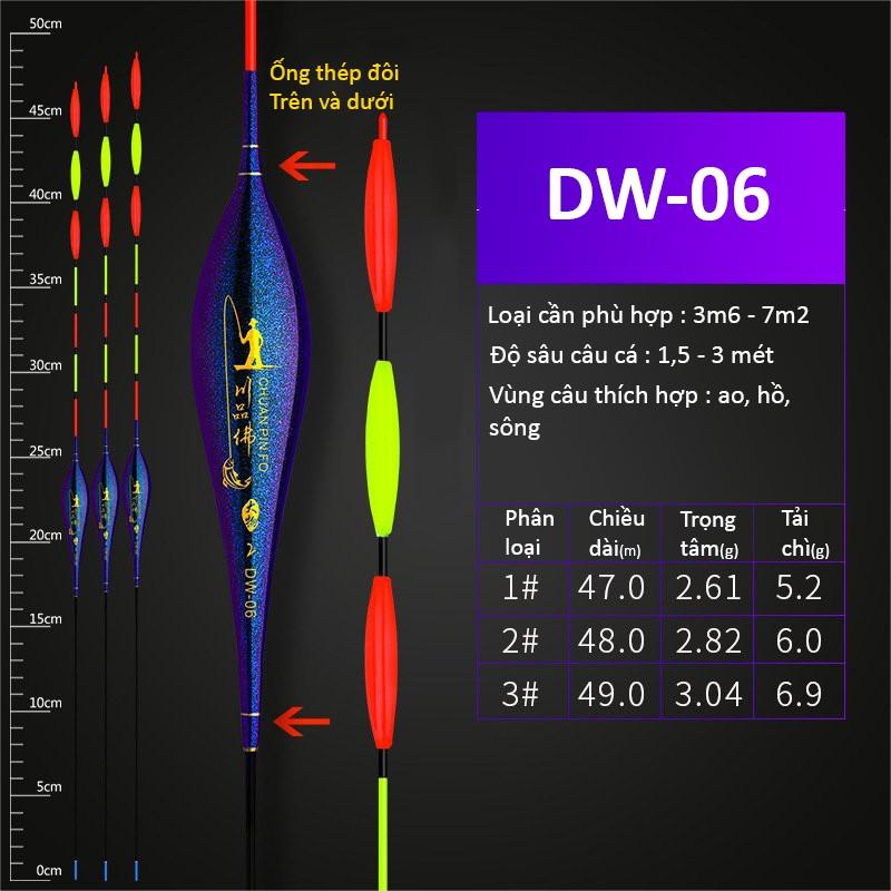 Phao câu Đài Chuangwei Săn Hàng Tăm phao siêu dài Chống mỏi mắt Chất liệu cao cấp PC-24