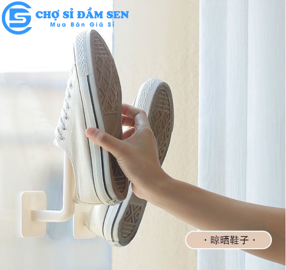 Móc Nhựa Treo Đồ Hình Chữ L Treo Đồ Treo Quần Áo Đa Năng Dán Tường G415-MDTchuL