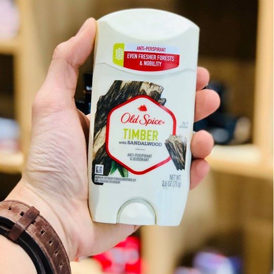 Sáp khử mùi Old Spice Timber 73g ( nắp trắng )