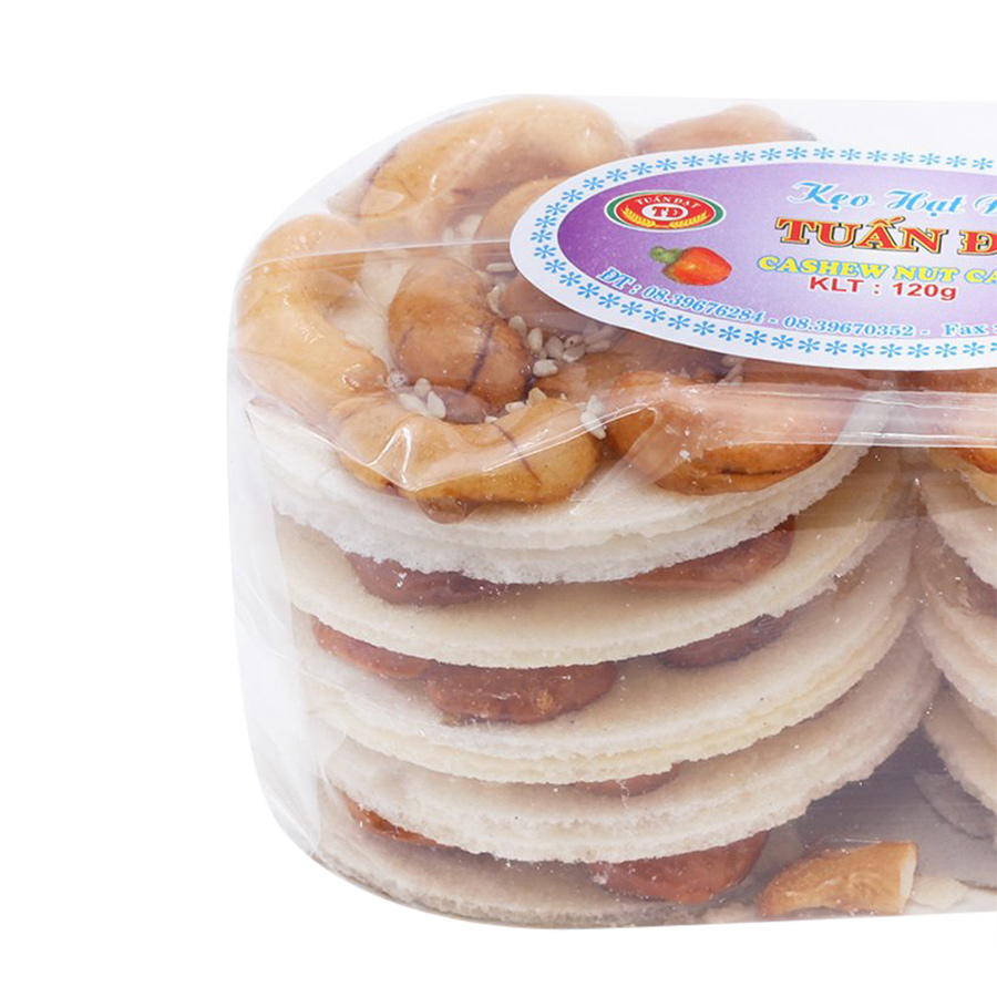 Kẹo Hạt Điều Tem Tím Tuấn Đạt