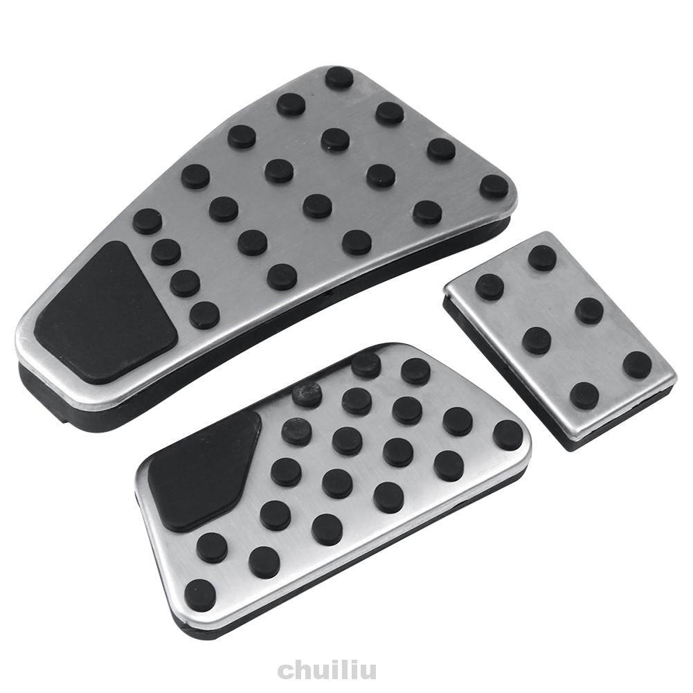 Set 3 Bàn Đạp Chân Ga Và Má Phanh Bằng Thép Không Gỉ Cho Dodge 11-19