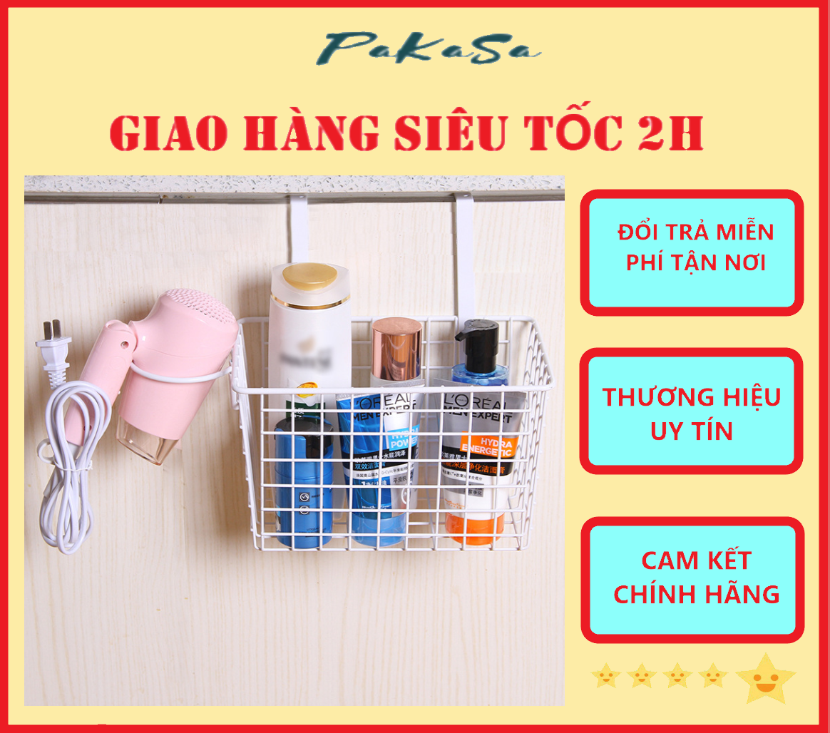 Giỏ Treo Sau Cửa Tiện Dụng 25x15x15.5cm PaKaSa Khung Cứng Cáp - Hàng Loại 1 Chính Hãng