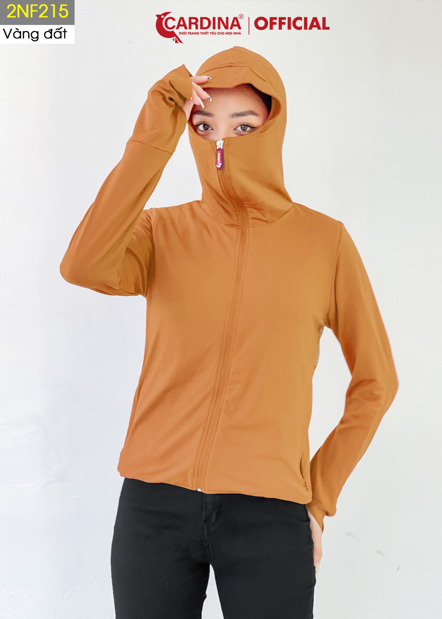 Áo Chống Nắng Nữ CARDINA 2 Lớp Chất Thun Lạnh Nhật Cao Cấp Chống Tia UV 2NF2