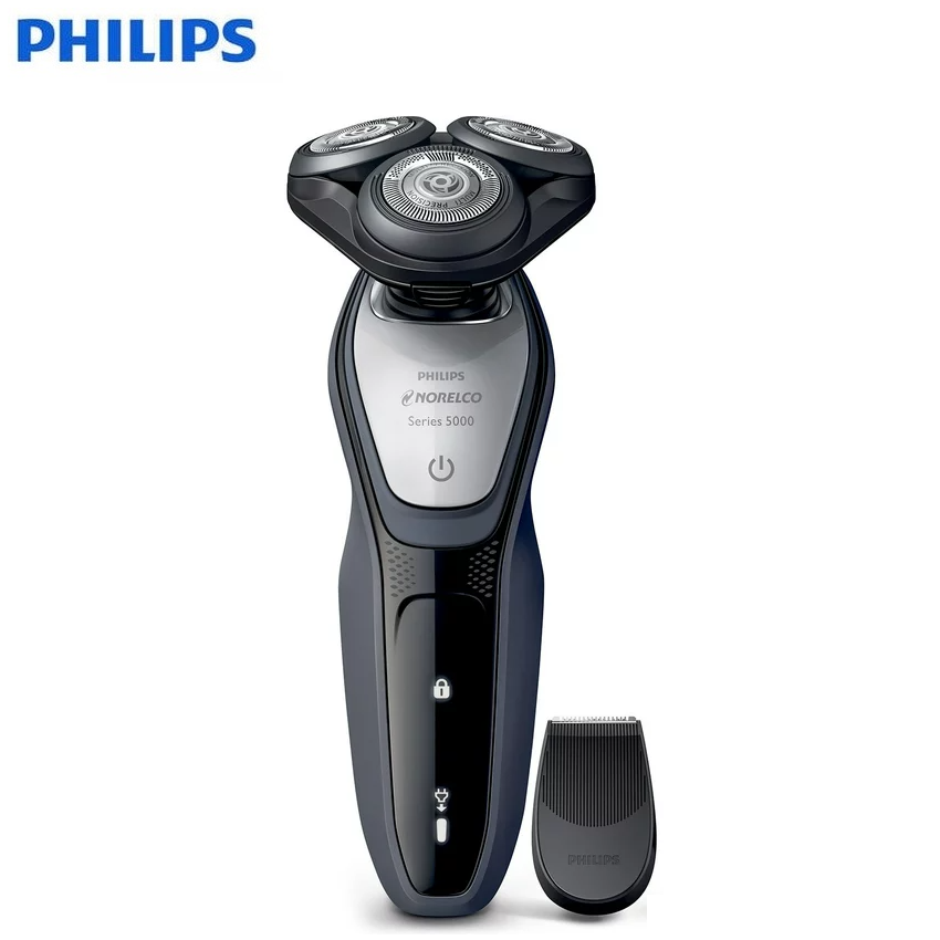 HÀNG CHÍNH HÃNG -  Chia sẻ:     Máy cạo râu khô và ướt Philips Norelco S5290/88, Series 5000