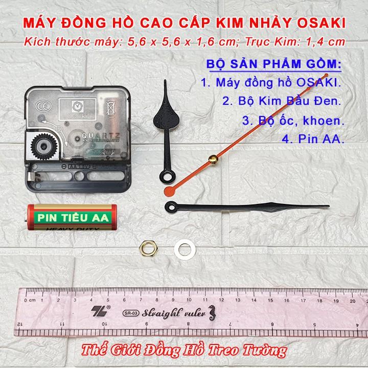 Máy Đồng Hồ OSAKI Kim Nhảy – Bộ Kim Tự Chọn – Tặng Pin AA VỎ NHÔM