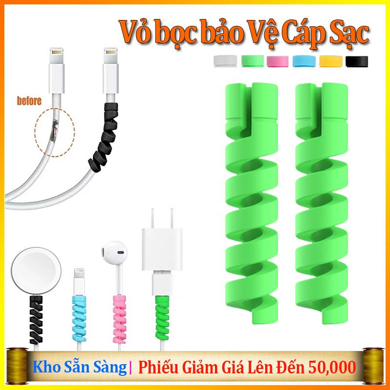 (2 Cái) Vỏ Bọc Bảo Vệ Cáp Sạc USB Type C Bằng Silicon Cho Android/iPhone/ Máy Tính Xách Tay Vỏ Bảo Vệ Cáp Sạc