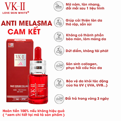 Serum Ngừa Nám Tàn Nhang Đồi Mồi VK II ( 15ml/35ml )